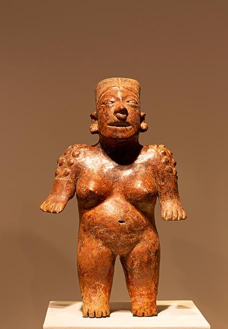 Antiquités Amerindiennes | Statue Nayarit  | Mexique | Face 