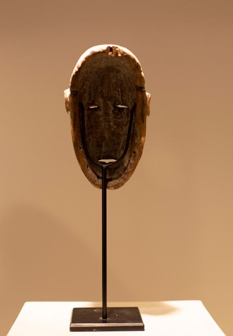 Antiquités africaines | Masque LEGA République démocratique du Congo |Patine arrière