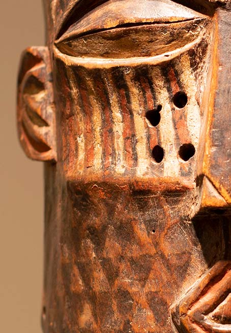 Antiquités africaines | Masque KUBA République démocratique du Congo | Patine