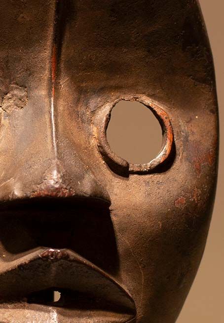 Antiquités africaines | Masque  Dan  - Côte D'Ivoire | Patine  