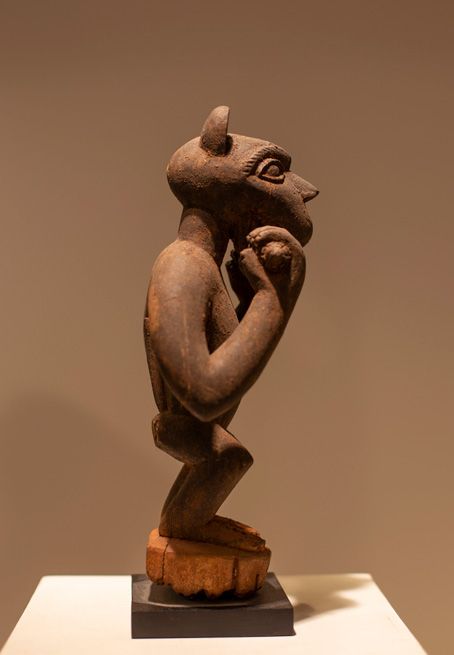 Antiquités africaines |  Statue Dahomey - Benin | Trois quart  