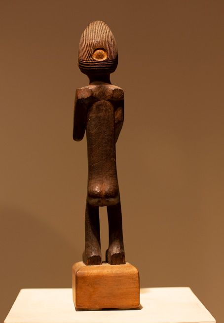 Antiquités africaines | Statue Tshokwe - République démocratique du Congo |Patine arrière