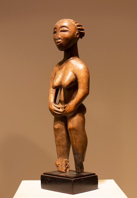 Antiquités africaines |  Statue Fante où Punu - Gabon | Profil gauche  