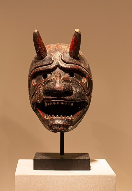 Antiquités Asiatiques | Masque théâtre Nô - Japon | face  