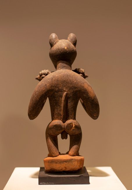 Antiquités africaines | Statue Dahomey - Benin |Patine arrière