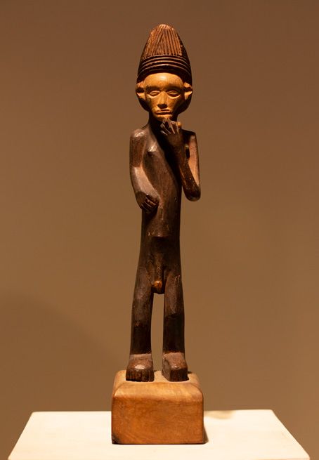 Antiquités africaines |  Statue Tshokwe - République démocratique du Congo | Face  